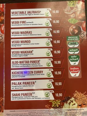 Alles vegan  at Mehndi Restaurant & Bar Wandsbek in Hamburg