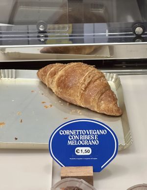 Vegan croissant   at bar italico in Toscana