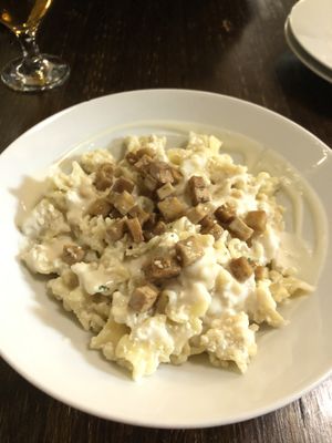 Pasta at Kozmosz Vegan Etterem in Budapest