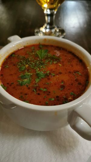 Small portion at Kozmosz Vegan Etterem in Budapest