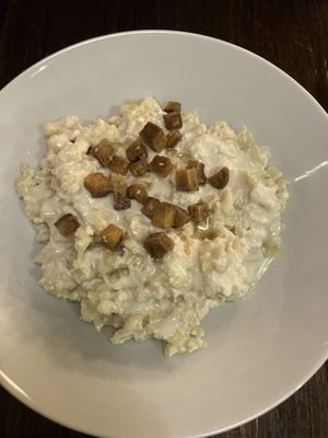 Cottage cheese pasta  at Kozmosz Vegan Etterem in Budapest