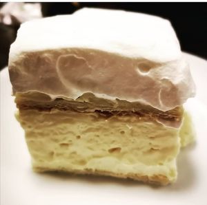 Custard Slice at Kozmosz Vegan Etterem in Budapest