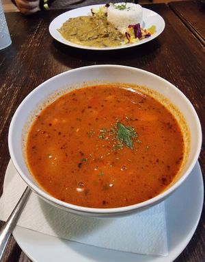  at Kozmosz Vegan Etterem in Budapest