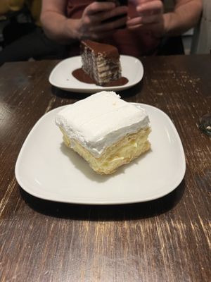 Custard pastry  at Kozmosz Vegan Etterem in Budapest