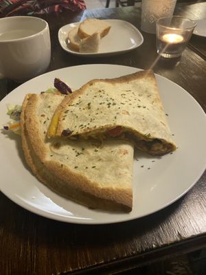   at Kozmosz Vegan Etterem in Budapest