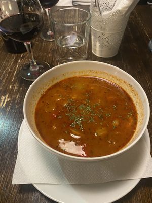   at Kozmosz Vegan Etterem in Budapest