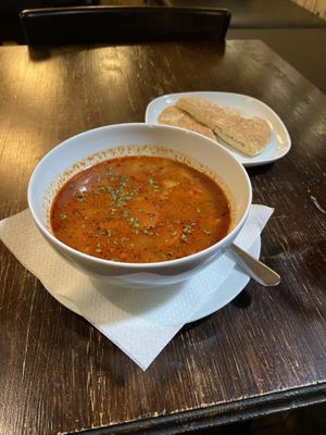   at Kozmosz Vegan Etterem in Budapest