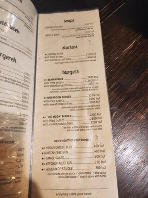  at Kozmosz Vegan Etterem in Budapest