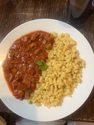   at Kozmosz Vegan Etterem in Budapest