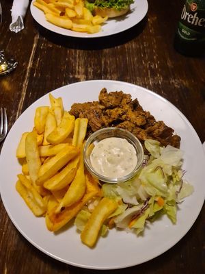 Gyros Plate at Kozmosz Vegan Etterem in Budapest