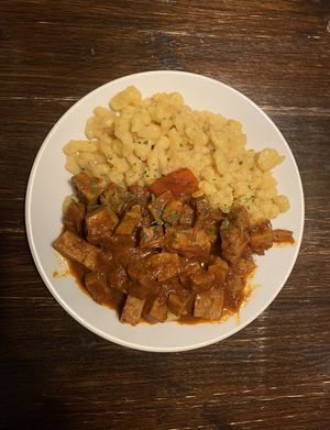   at Kozmosz Vegan Etterem in Budapest