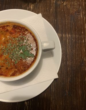   at Kozmosz Vegan Etterem in Budapest