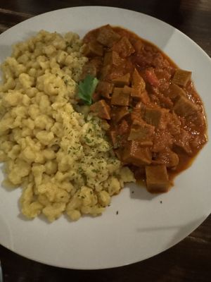  at Kozmosz Vegan Etterem in Budapest
