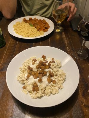   at Kozmosz Vegan Etterem in Budapest