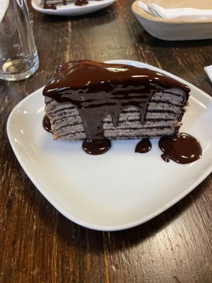   at Kozmosz Vegan Etterem in Budapest