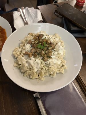   at Kozmosz Vegan Etterem in Budapest