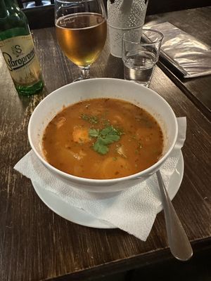   at Kozmosz Vegan Etterem in Budapest