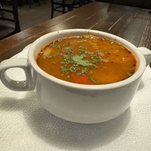 Goulash   at Kozmosz Vegan Etterem in Budapest