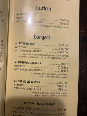  at Kozmosz Vegan Etterem in Budapest