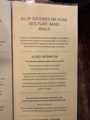  at Kozmosz Vegan Etterem in Budapest
