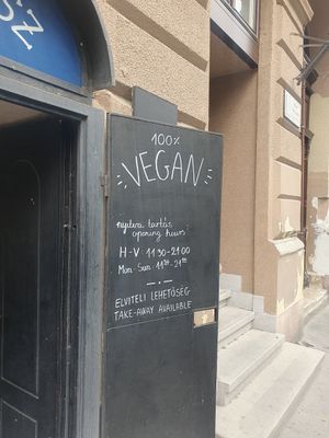  at Kozmosz Vegan Etterem in Budapest