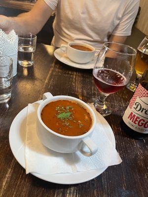   at Kozmosz Vegan Etterem in Budapest