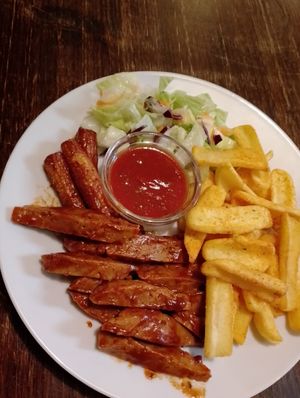  at Kozmosz Vegan Etterem in Budapest