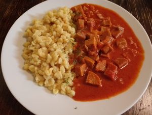  at Kozmosz Vegan Etterem in Budapest