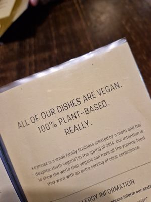  at Kozmosz Vegan Etterem in Budapest