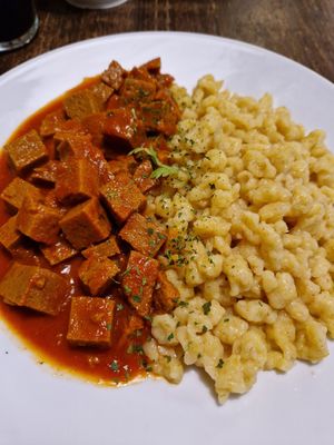  at Kozmosz Vegan Etterem in Budapest