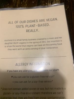   at Kozmosz Vegan Etterem in Budapest