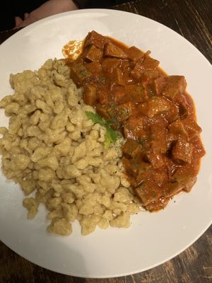   at Kozmosz Vegan Etterem in Budapest