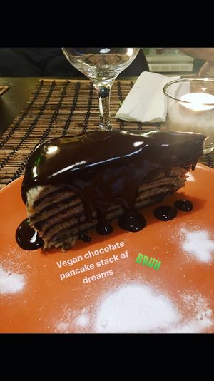   at Kozmosz Vegan Etterem in Budapest