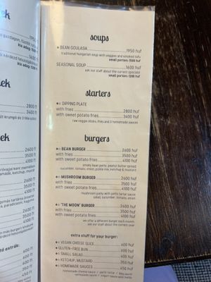   at Kozmosz Vegan Etterem in Budapest