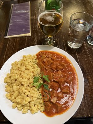   at Kozmosz Vegan Etterem in Budapest