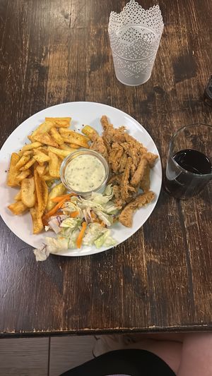 gyros plate  at Kozmosz Vegan Etterem in Budapest