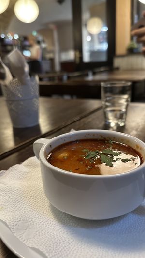   at Kozmosz Vegan Etterem in Budapest