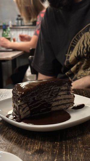   at Kozmosz Vegan Etterem in Budapest