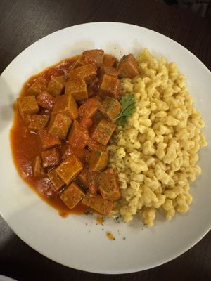   at Kozmosz Vegan Etterem in Budapest