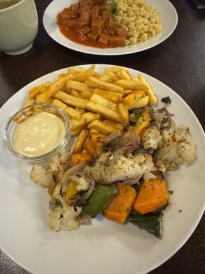   at Kozmosz Vegan Etterem in Budapest