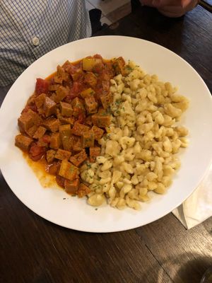 Seitan Stew at Kozmosz Vegan Etterem in Budapest
