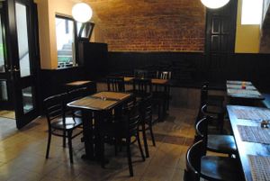 A nice place in the city centre. at Kozmosz Vegan Etterem in Budapest