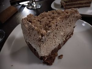 Chestnut cream 😋 at Kozmosz Vegan Etterem in Budapest