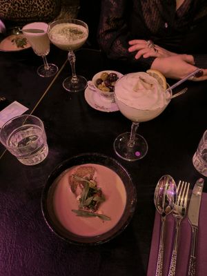 Herkkutattikeitto & Lemon pie mocktail/cocktail at Huuhaa Astro Bar & Bistro in Helsinki