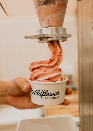 Non-dairy soft serve blended to perfection with your favorite mix-ins. Gluten-free cones and vegan toppings always available. at Wildflower Ice Cream in St Petersburg