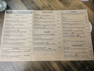 Speisekarte Juli 2025 at Kelly's Irish Pub & Restaurant in Ulm