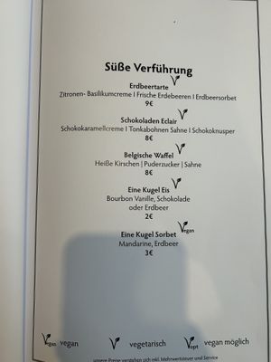 Nachspeisen  at Restaurant Käthe in Mecklenburg-vorpommern