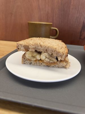 pb and banana, drip coffee  at Daily Lucky 데일리럭키 in Busan
