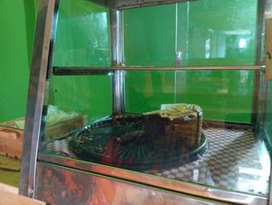 Torta vegan at La Ruda Casa Cultural in Bogota