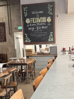 Interior seating - counter, tables, booths  at Fieldwork Brewing Company - Corte Madera in Corte Madera